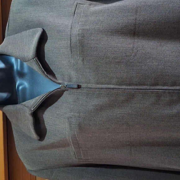 Vintage Rafaella Zip Blazer, Size 12P. Heathered Brown - Picture 2 of 4